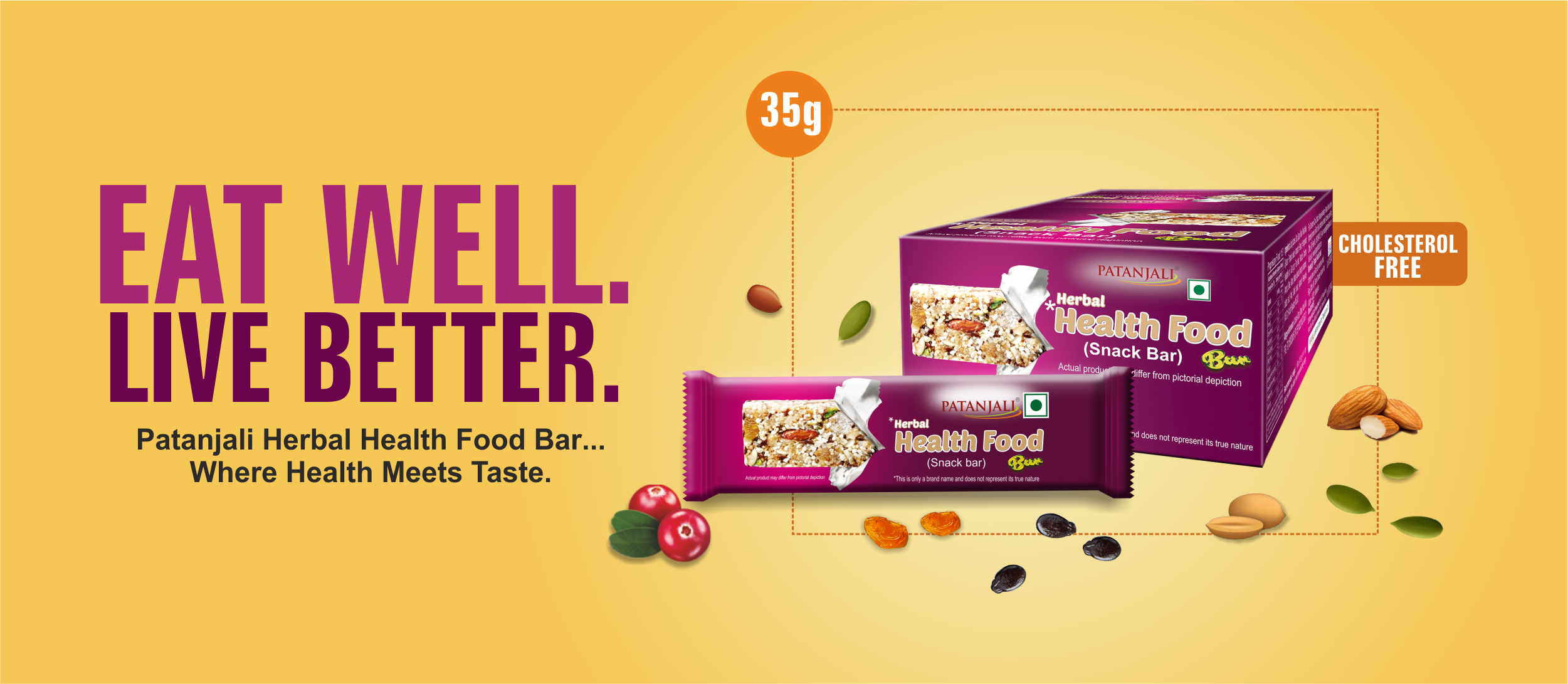 Patanjali Herbal Health Food Bar — Eat well, live better
